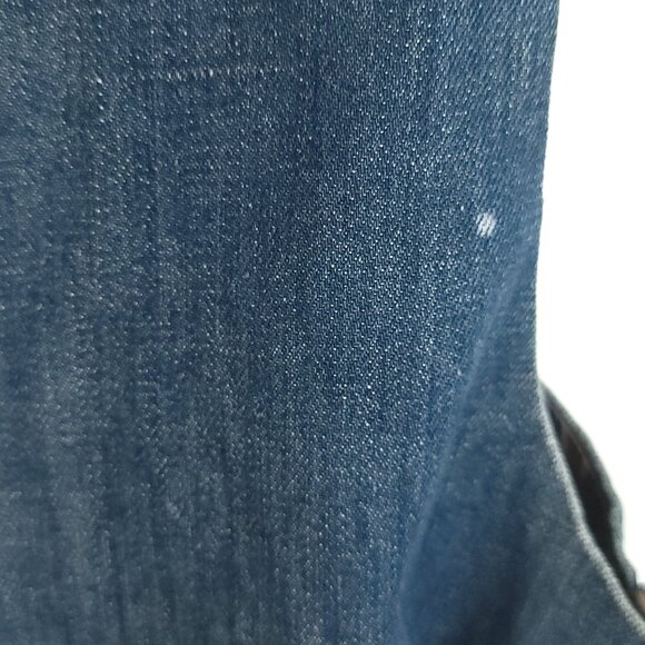 Vtg Levi's Panatela Vest Men’s Med? Blue Denim Western 70s Distressed Thrashed - Picture 9 of 13